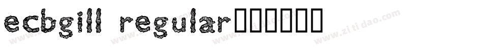 ECBGill Regular字体转换